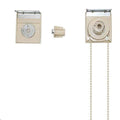 Cord-Pull Mounting Brackets with 38 mm Plugs — Beige — original product photo