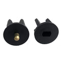 28 mm Roller Shade Clutch Plugs — Black — original product photo
