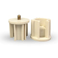 38 mm Roller Shade Clutch Plugs — Beige — original product photo