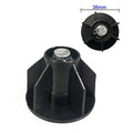 Cord-Pull Mounting Brackets with 38 mm Plugs — Black — original product photo