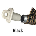 Roller Shade End Caps with Attachment Ears — 2 Pieces — Black — original product photo