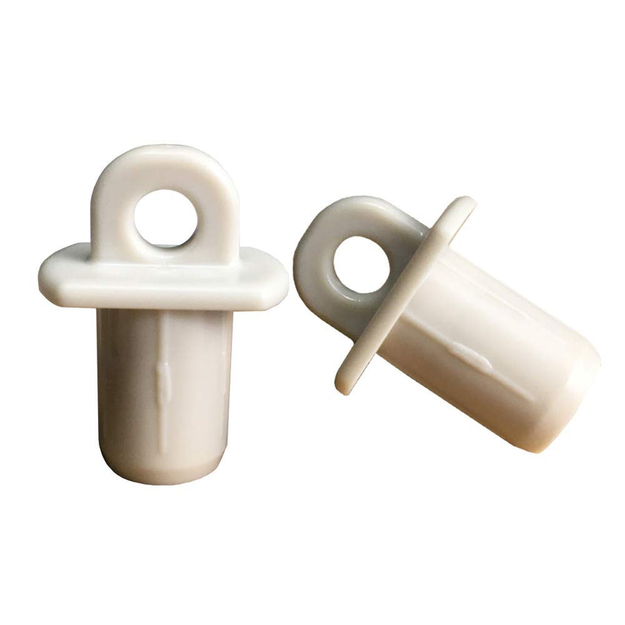 Roller Shade End Caps with Attachment Ears — 2 Pieces — Beige