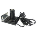 Cord-Pull Mounting Brackets with 38 mm Plugs — Black — original product photo