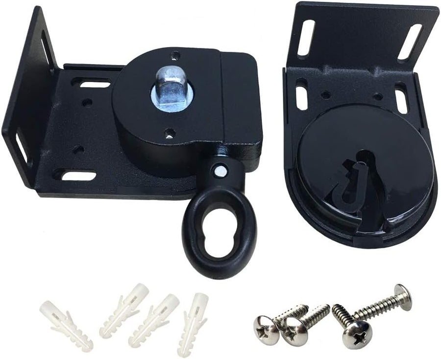 Replacement Mounting Brackets for Crank Roller Shades — Black