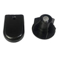 Cord-Pull Mounting Brackets with 38 mm Plugs — Black — original product photo