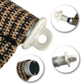 Roller Shade End Caps with Attachment Ears — 2 Pieces — Beige — original product photo