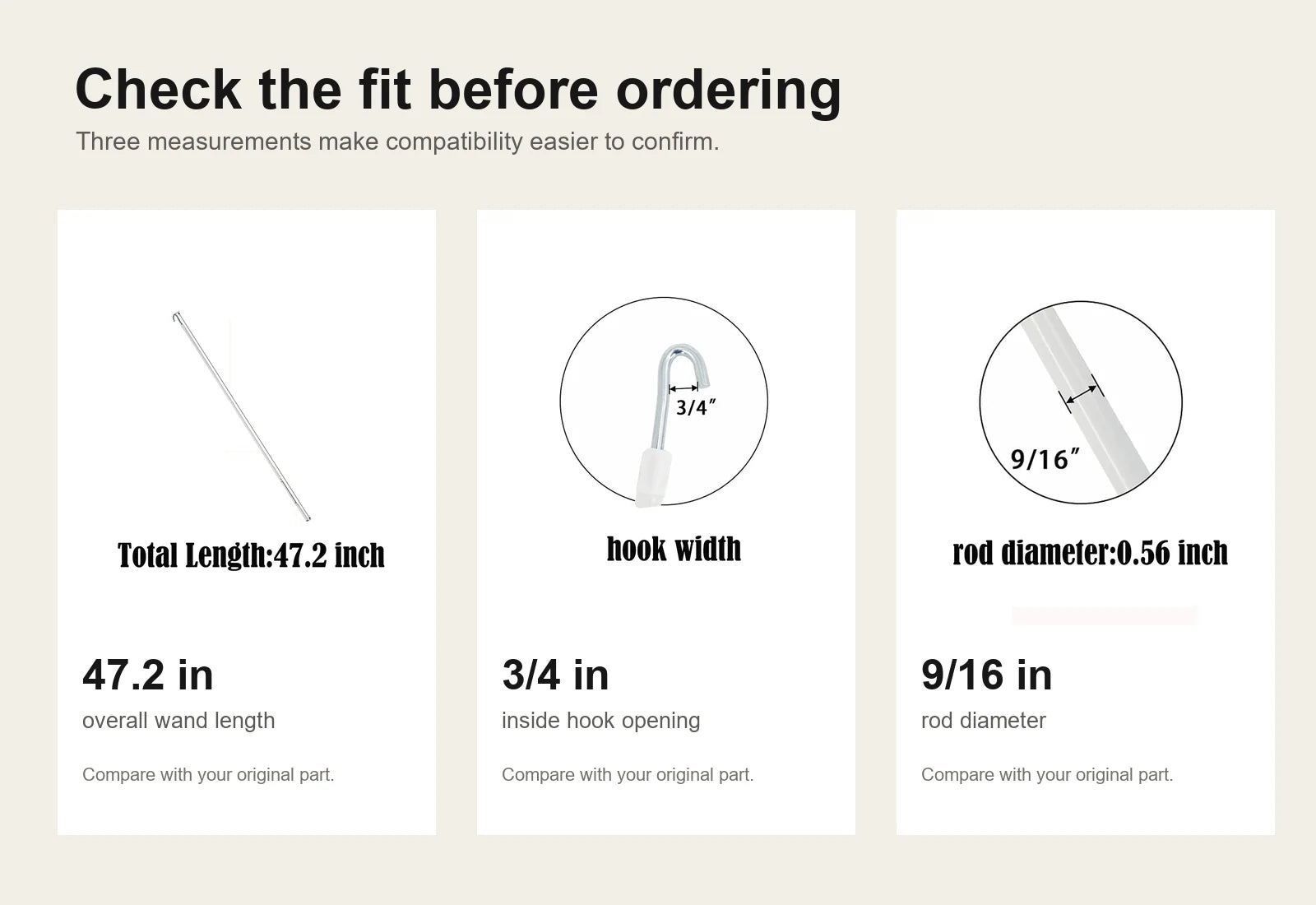 Crank wand compatibility measurements