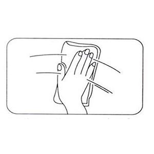 Original A+ illustration of cleaning the glass