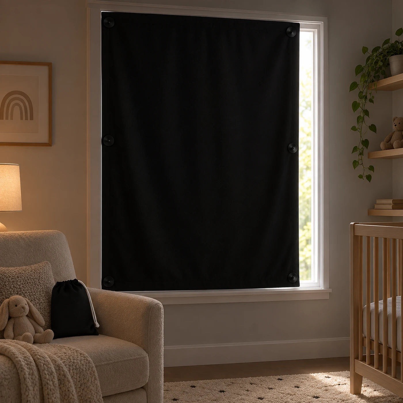 Portable blackout curtain